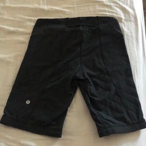 Black lululemon athletica bike shorts